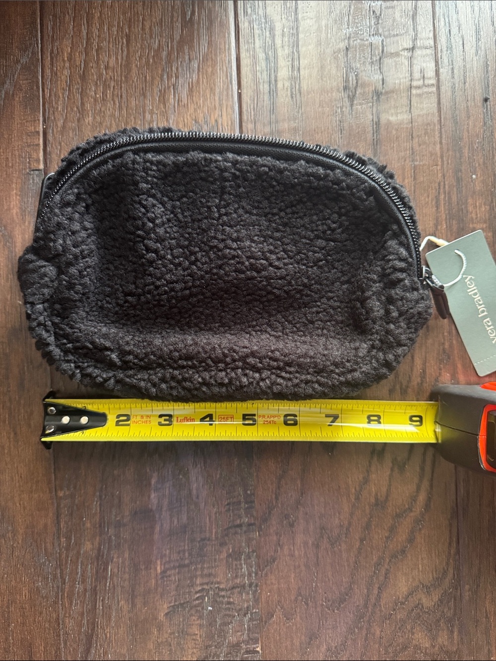 Vera Bradley  Mini Belt Bag Black Sherpa - Picture 2 of 6